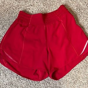 Lululemon size 2 Tall Red Hotty Hot